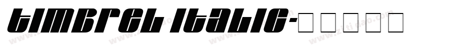 Timbrel Italic字体转换